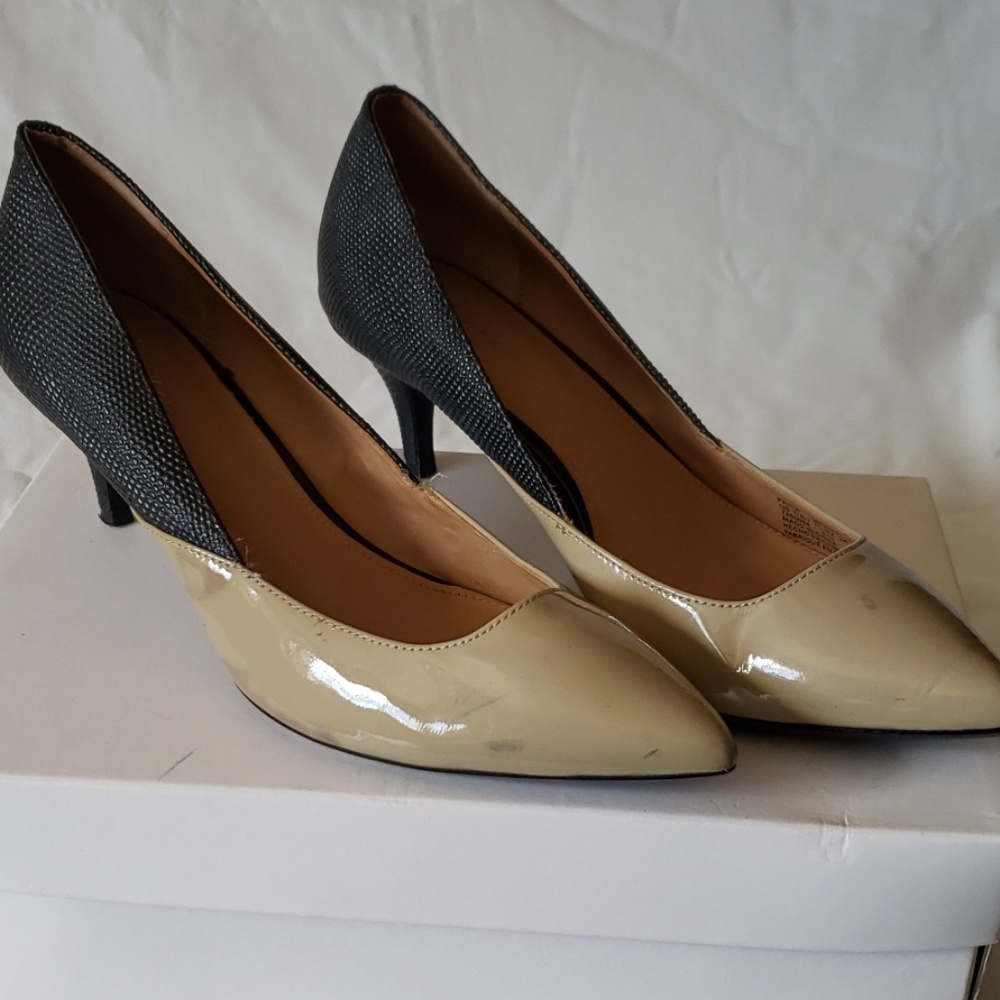 Calvin Klein two tone Patna pointed heel